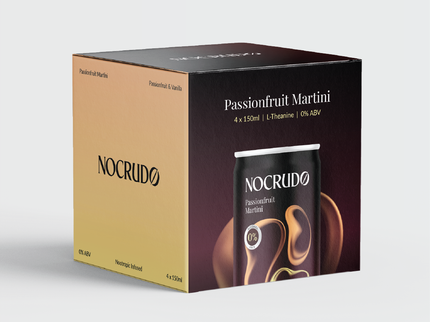 Passionfruit Martini 0% Alcohol - Box of 4 (L'Theanine Infused.)